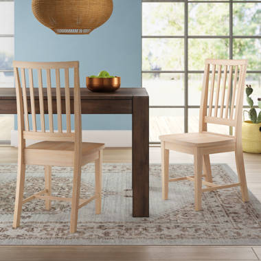 Mistana™ Lynn Solid Wood Slat Back Side Chair & Reviews | Wayfair